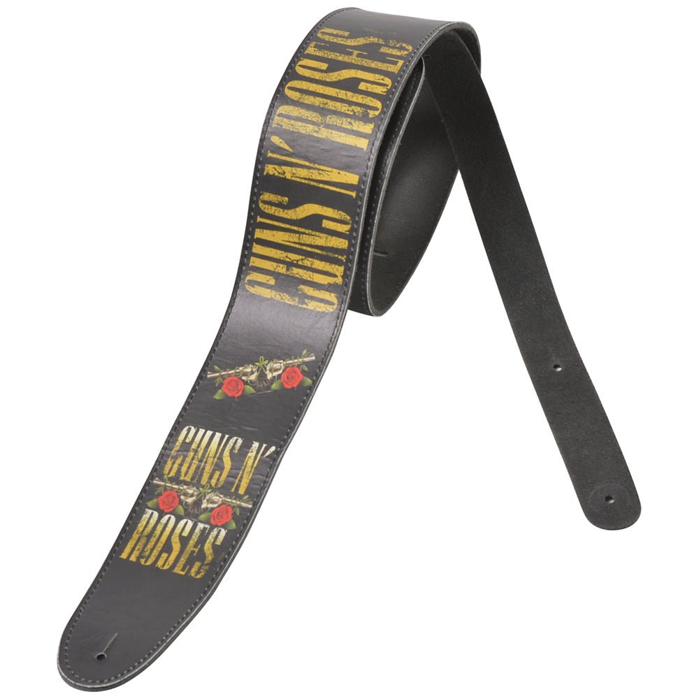 GUNS N ROSES ガンズアンドローゼズ (結成 40周年 ) - Greatest Hits / レザー / ギターストラップ - PGS